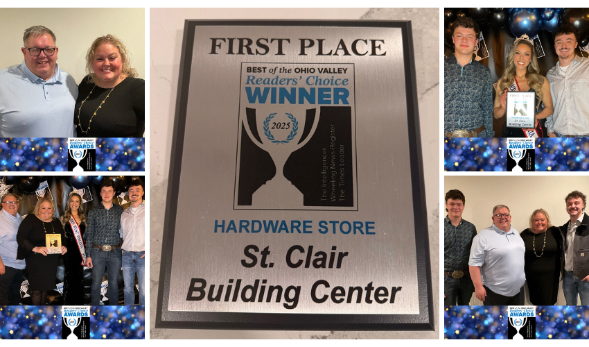 St. Clair Building Center Wins 3rd Consecutive Readers’ Choice Award for Best Hardware Store