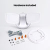 Feit Electric 28W Daylight (5000K) Dusk to Dawn Photocell Sensor Outdoor Integrated LED Security Dual Head Flood Area Light