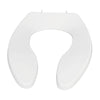 Stream33 S331241-1922-WH Plastic Elongated Open Front Heavy Duty Toilet Seat