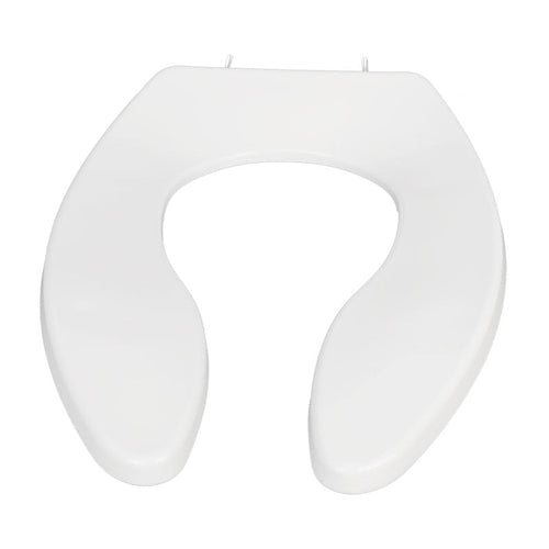 Stream33 S331241-1922-WH Plastic Elongated Open Front Heavy Duty Toilet Seat