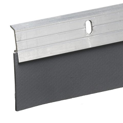 Frost King Premium Aluminum and Reinforced Rubber Door Sweep (Lifetime Guarantee) 2 in. x 36 in. Satin Nickel