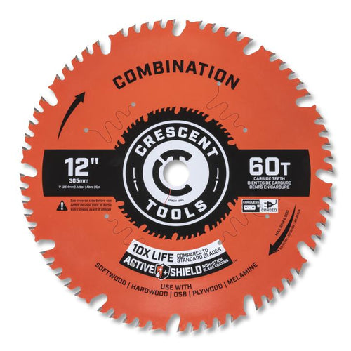 Crescent 12 x 60-Tooth Combination Circular Saw Blade