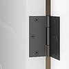 National Hardware Squeak Guard Door Hinges Square Corner 3.5, Matte Black