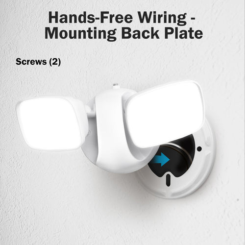 Feit Electric 28W Daylight (5000K) Dusk to Dawn Photocell Sensor Outdoor Integrated LED Security Dual Head Flood Area Light