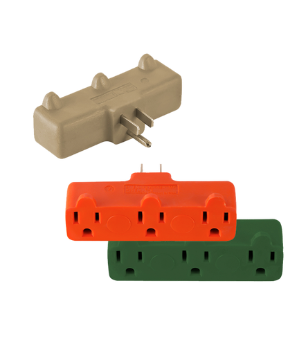GoGreen Power® 3-Outlet Tri Tap