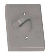 Teddico One Gang Weatherproof Toggle Switch Covers - Die Cast Metal