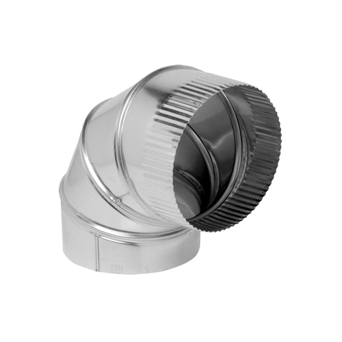 Heating & Cooling Products 15004004 Adjustable Elbow, 4 in, 90 deg, 26 ga, Galvanized, Steel