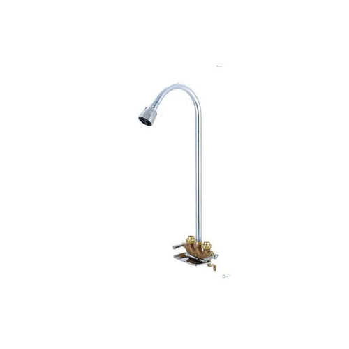 Central Brass 0477 Utility Shower, 2.5 gpm Shower, Rough Brass