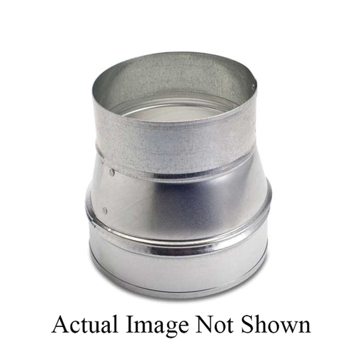 Heating & Cooling Products 43203046 Heavy Gauge Tapered Increaser, 3 x 4 in, Crimped Connection, 26 ga, Galvanized, Steel