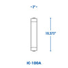 In-Line IC-100A Ice Maker / Refrigerator Dispenser Filter