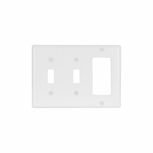 Eaton Cooper Wiring Combination Wallplate, White