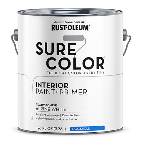 Rust-Oleum Sure Color Eggshell Interior Wall Paint 1 Gallon Alpine White