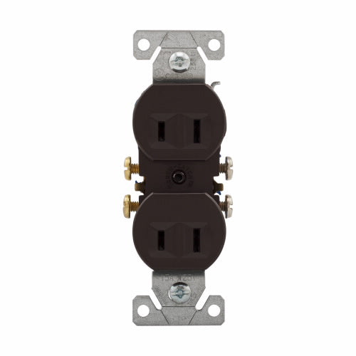 Eaton Cooper Wiring Residential Grade Duplex Receptacle 15A, 125V Brown (125V, Brown)