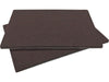 Shepherd Hardware 4-1/4-Inch x 6-Inch Heavy Duty Self-Adhesive Brown Blanket Furniture Pads, 2-Pack