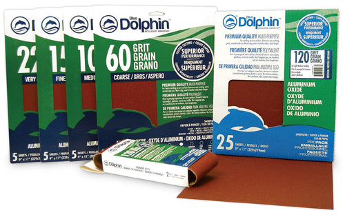 Blue Dolphin Aluminum Oxide Sandpaper Belts, 36-Grit, 3 x 21-In. 2 Pack