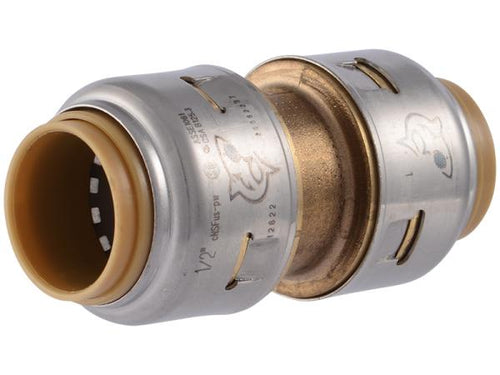 SharkBite Max Brass Push Coupling 1/2 in. x 1/2 in.