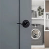 Kwikset Tustin Lever - Hall/Closet Matte Black